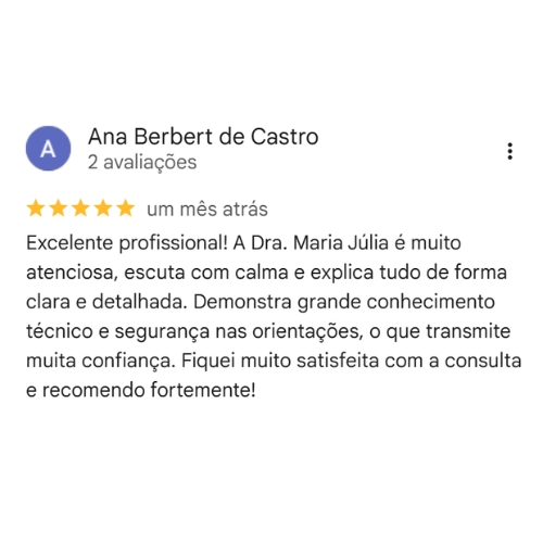 Depoimento Google Dra. Iramis Maria Camejo Solano